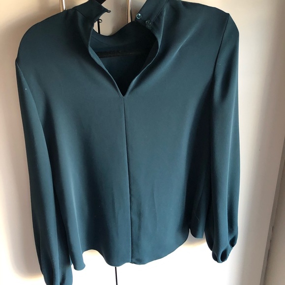ARITZIA BABATON Granados Blouse - Forest Green - Picture 7 of 9